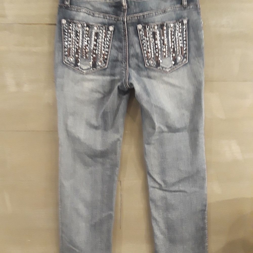 APT 9 denim cropped capris